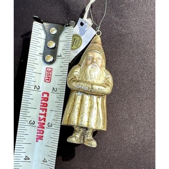 3" Bethany Lowe Mini Gold Belsnickel Santa Claus Ornament Vintage Christmas -S73 - Picture 4 of 6